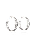 Pendientes Escala Mediano Color Plata Pendientes Escala Mediano Color Plata